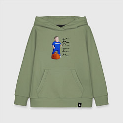 Толстовка детская хлопковая Доктор читает электрокардиограмму, цвет: авокадо