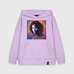 Толстовка детская хлопковая Jim Morrison few color digital Art, цвет: лаванда