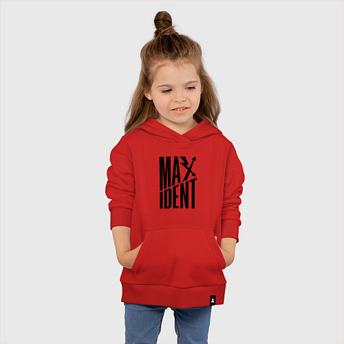 Детская толстовка-худи Maxident - black - stray kids / Красный – фото 4