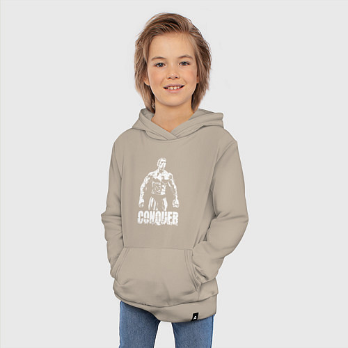 Детская толстовка-худи Arnold conquer / Миндальный – фото 3