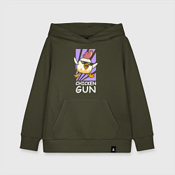 Толстовка детская хлопковая Chicken Gun - Game, цвет: хаки