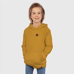Толстовка детская хлопковая ВДВ символ логотип, цвет: горчичный — фото 2