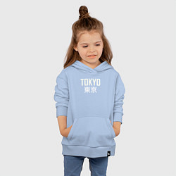Толстовка детская хлопковая Japan - Tokyo, цвет: мягкое небо — фото 2