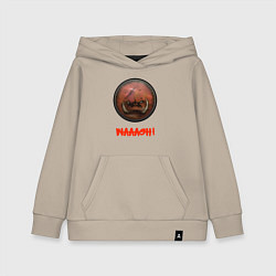 Толстовка детская хлопковая Жосткие Ребята Гримгора Warhammer: Total War, цвет: миндальный