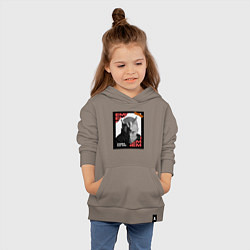 Толстовка детская хлопковая Rap god, цвет: утренний латте — фото 2