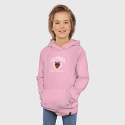 Толстовка детская хлопковая Cali republic, цвет: светло-розовый — фото 2