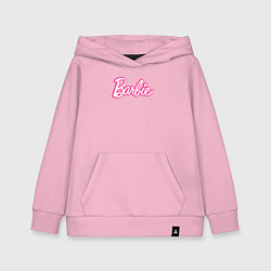 Толстовка детская хлопковая Барби Фильм Логотип, цвет: светло-розовый