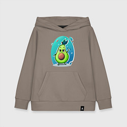 Толстовка детская хлопковая Cute avocado, цвет: утренний латте