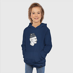 Толстовка детская хлопковая Механический мозг, цвет: тёмно-синий — фото 2
