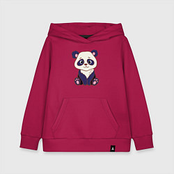 Толстовка детская хлопковая Милашка панда, цвет: маджента