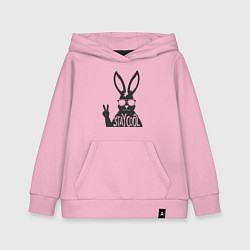 Толстовка детская хлопковая Stay cool rabbit, цвет: светло-розовый