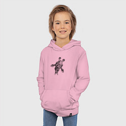 Толстовка детская хлопковая Жираф улыбается, цвет: светло-розовый — фото 2