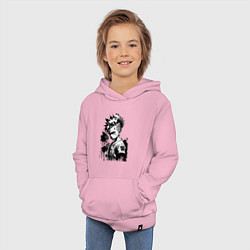 Толстовка детская хлопковая Барт Симпсон - крутой чувак, цвет: светло-розовый — фото 2