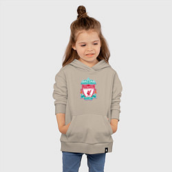 Толстовка детская хлопковая Liverpool fc sport collection, цвет: миндальный — фото 2