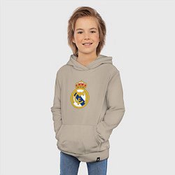 Толстовка детская хлопковая Real madrid fc sport, цвет: миндальный — фото 2