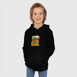 Толстовка детская хлопковая California mountains, цвет: черный — фото 2