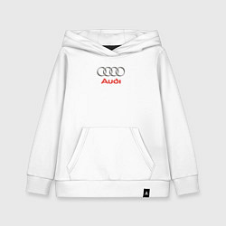 Толстовка детская хлопковая Audi brend, цвет: белый