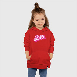 Толстовка детская хлопковая Eva -retro barbie style, цвет: красный — фото 2