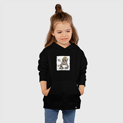 Толстовка детская хлопковая Тоторо малыш, цвет: черный — фото 2