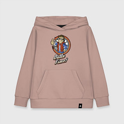 Толстовка детская хлопковая Vault future, цвет: пыльно-розовый