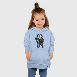 Толстовка детская хлопковая Vault - Snake solid, цвет: мягкое небо — фото 2