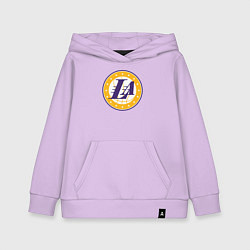 Толстовка детская хлопковая Lakers stars, цвет: лаванда