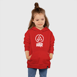 Толстовка детская хлопковая Linkin Park - white, цвет: красный — фото 2