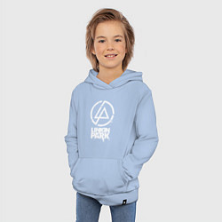 Толстовка детская хлопковая Linkin Park - white, цвет: мягкое небо — фото 2
