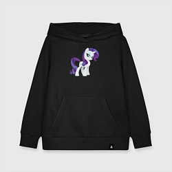 Толстовка детская хлопковая Рарити из My Little Pony в кино, цвет: черный