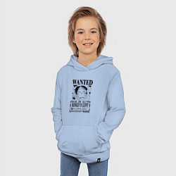 Толстовка детская хлопковая Первая листовка Луффи Ван Пис, цвет: мягкое небо — фото 2