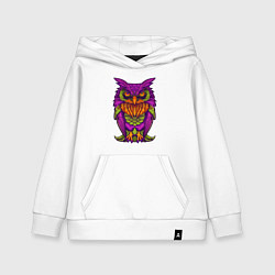 Детская толстовка-худи Purple owl