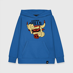 Детская толстовка-худи Bulls logo with hands