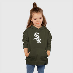 Толстовка детская хлопковая Chicago white sox - baseball, цвет: хаки — фото 2