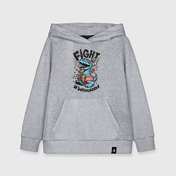Толстовка детская хлопковая Fight Light, цвет: меланж