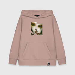 Толстовка детская хлопковая Opium - Puzzle ep, цвет: пыльно-розовый