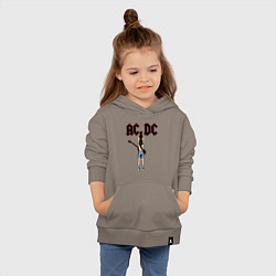 Толстовка детская хлопковая Angus Young, цвет: утренний латте — фото 2