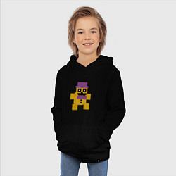 Толстовка детская хлопковая Fnaf psychic friend, цвет: черный — фото 2