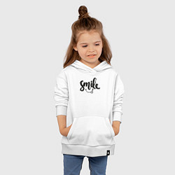 Толстовка детская хлопковая Funny smile, цвет: белый — фото 2