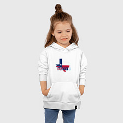 Толстовка детская хлопковая Texas, цвет: белый — фото 2