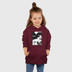 Толстовка детская хлопковая Ковбой Бибоп Спайк Шпигель, цвет: меланж-бордовый — фото 2