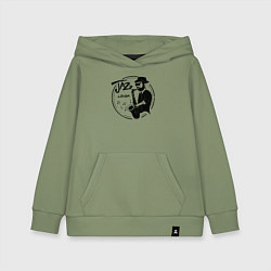 Толстовка детская хлопковая Jazz lover, цвет: авокадо