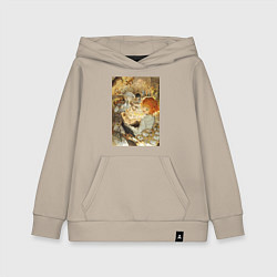 Толстовка детская хлопковая Обещанный Неверленд Норман, цвет: миндальный