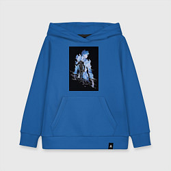 Толстовка детская хлопковая Поднятие уровня в одиночку охотник Джин Ву, цвет: синий