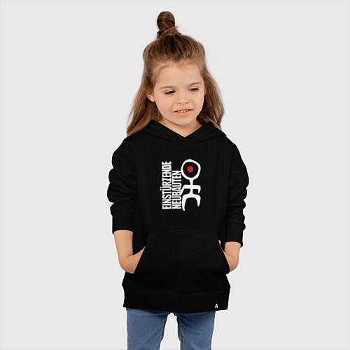 Детская толстовка-худи Einstrzende Neubauten - Logo / Черный – фото 4