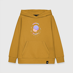 Толстовка детская хлопковая Принцесса Машенька, цвет: горчичный