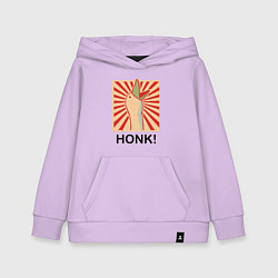 Толстовка детская хлопковая Гусь honk, цвет: лаванда