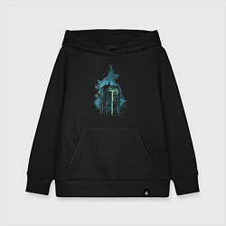 Толстовка детская хлопковая Tardis magic, цвет: черный