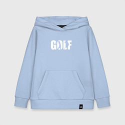 Толстовка детская хлопковая Гольф арт, цвет: мягкое небо