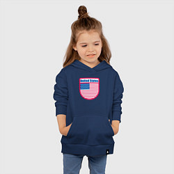 Толстовка детская хлопковая United States, цвет: тёмно-синий — фото 2