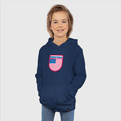 Толстовка детская хлопковая United States, цвет: тёмно-синий — фото 2